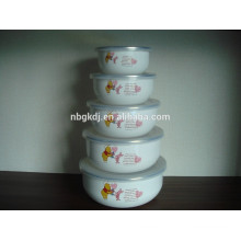 5 sets cartoon decals enamel ice bowl